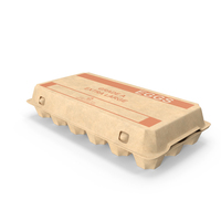 Brown Generic Label Paper Pulp Carton Of 18 Eggs PNG & PSD Images