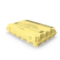 Yellow Generic Label Paper Pulp Carton Of 24 Eggs PNG & PSD Images
