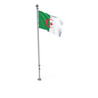 Algeria Cloth Flag Stand PNG & PSD Images