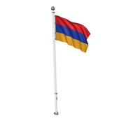 Armenia Cloth Flag Stand PNG & PSD Images