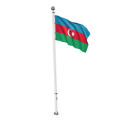 Azerbaijan Cloth Flag Stand PNG & PSD Images
