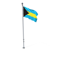 Bahamas Cloth Flag Stand PNG & PSD Images
