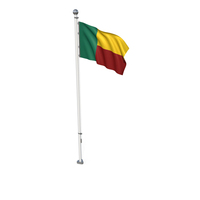 Benin Cloth Flag Stand PNG & PSD Images