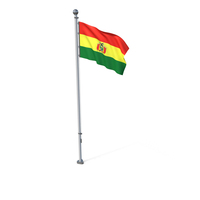Bolivia Cloth Flag Stand PNG & PSD Images