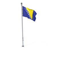 Bosnia Cloth Flag Stand PNG & PSD Images