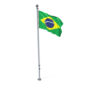 Brazil Cloth Flag Stand PNG & PSD Images