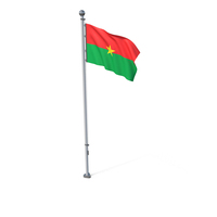 Burkina Cloth Flag Stand PNG & PSD Images