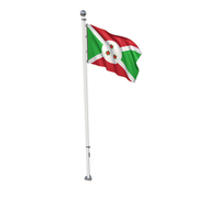 Burundi Cloth Flag Stand PNG & PSD Images