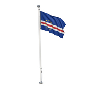 Cabo Verde Cloth Flag Stand PNG & PSD Images