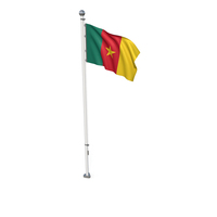 Cameroon Cloth Flag Stand PNG & PSD Images