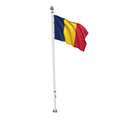 Chad Cloth Flag Stand PNG & PSD Images