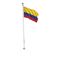 Colombia Cloth Flag Stand PNG & PSD Images