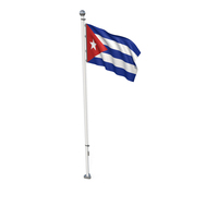 Cuba Cloth Flag Stand PNG & PSD Images