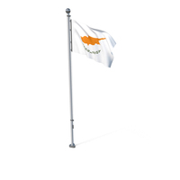 Cyprus Cloth Flag Stand PNG & PSD Images