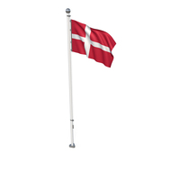 Denmark Cloth Flag Stand PNG & PSD Images