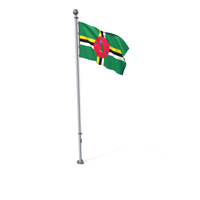 Dominica Cloth Flag Stand PNG & PSD Images