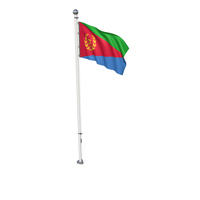 Eritrea Cloth Flag Stand PNG & PSD Images