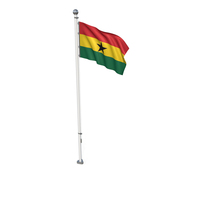 Ghana Cloth Flag Stand PNG & PSD Images