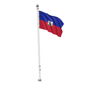 Haiti Cloth Flag Stand PNG & PSD Images
