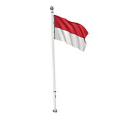 Indonesia Cloth Flag Stand PNG & PSD Images