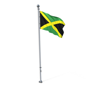 Jamaica Cloth Flag Stand PNG & PSD Images