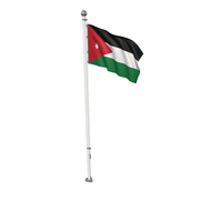 Jordan Cloth Flag Stand PNG & PSD Images