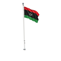 Libya Cloth Flag Stand PNG & PSD Images