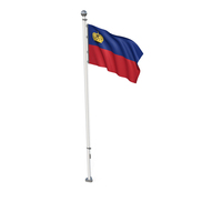 Liechtenstein Cloth Flag Stand PNG & PSD Images