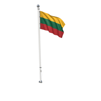 Lithuania Cloth Flag Stand PNG & PSD Images
