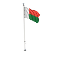 Madagascar Cloth Flag Stand PNG & PSD Images