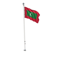 Maldives Cloth Flag Stand PNG & PSD Images