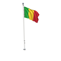 Mali Cloth Flag Stand PNG & PSD Images