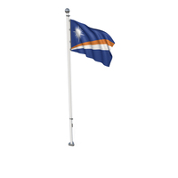 Marshall Islands Cloth Flag Stand PNG & PSD Images