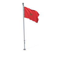 Morocco Cloth Flag Stand PNG & PSD Images