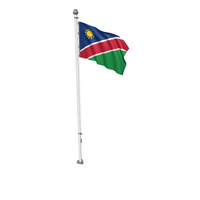 Namibia Cloth Flag Stand PNG & PSD Images