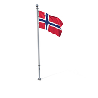 Norway Cloth Flag Stand PNG & PSD Images