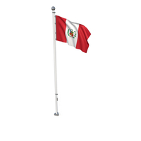 Peru Cloth Flag Stand PNG & PSD Images