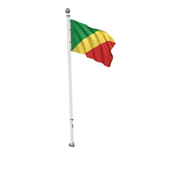 Republic Of The Congo Cloth Flag Stand PNG & PSD Images