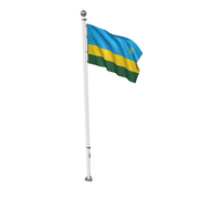 Rwanda Cloth Flag Stand PNG & PSD Images