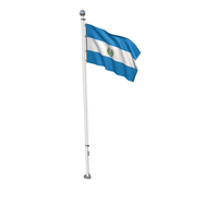 Salvador Cloth Flag Stand PNG & PSD Images