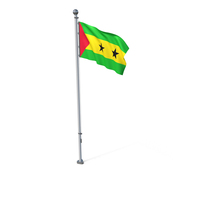 Sao Tome And Principe Cloth Flag Stand PNG & PSD Images