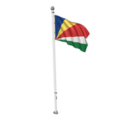 Seychelles Cloth Flag Stand PNG & PSD Images