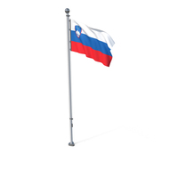 Slovenia Cloth Flag Stand PNG & PSD Images
