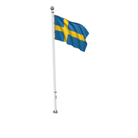 Sweden Cloth Flag Stand PNG & PSD Images