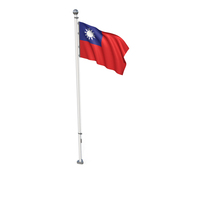 Taiwan Cloth Flag Stand PNG & PSD Images