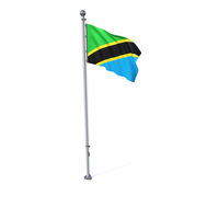 Tanzania Cloth Flag Stand PNG & PSD Images