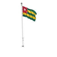 Togo Cloth Flag Stand PNG & PSD Images