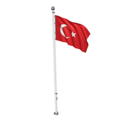 Turkey Cloth Flag Stand PNG & PSD Images