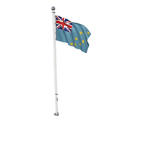 Tuvalu Cloth Flag Stand PNG & PSD Images