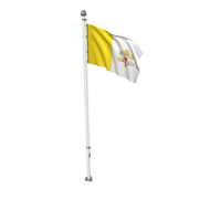 Vatican City Cloth Flag Stand PNG & PSD Images